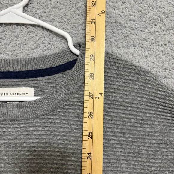 Gray Ribbed Crew Neck Pullover Sweater Size XXXL Workwear Neutral - Picture 13 of 13